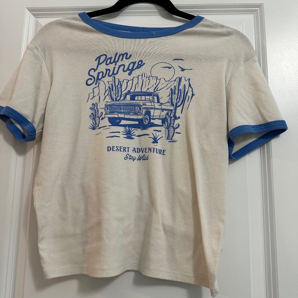 VINYL Icons Palm Springs Graphic T Size XL Cropped